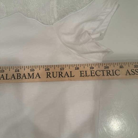 NWOT Cabi Flirt Unconventional Lace Blouse Top Romantic Feminine Sheer Sz Med - Picture 4 of 8